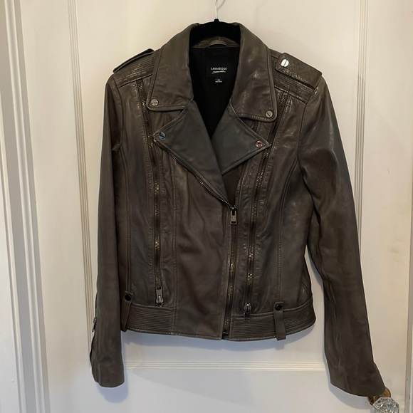 Lamarque Jackets & Coats Lamarque Classic Leather Biker Jacket